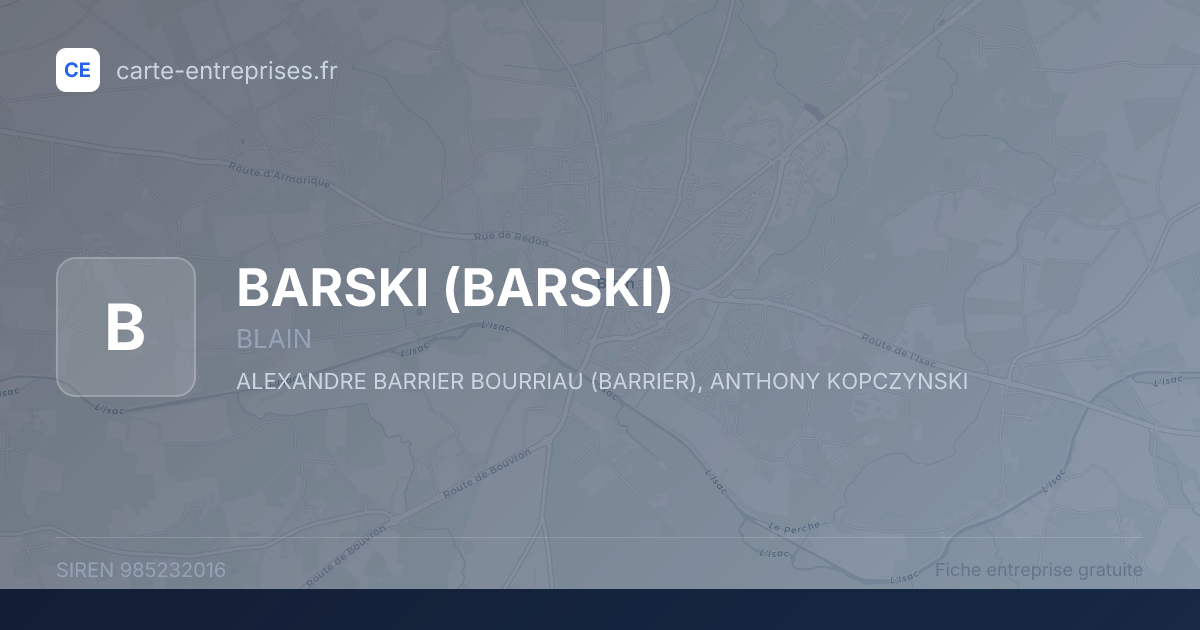 BARSKI — 985232016 — fiche entreprise