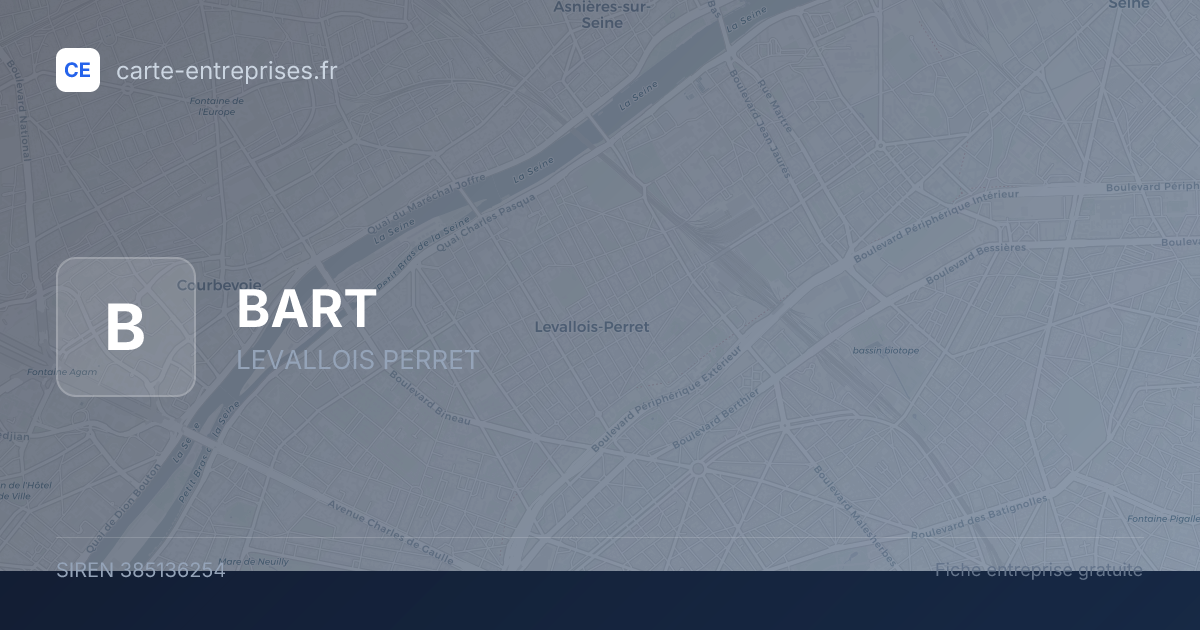 BART — 385136254 — fiche entreprise