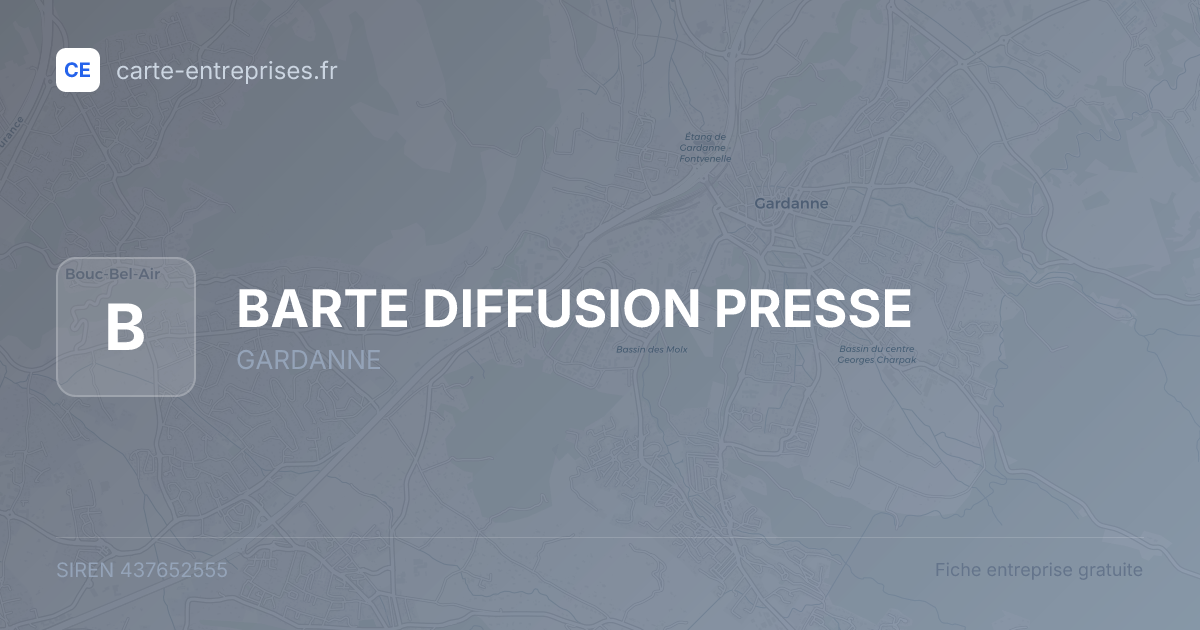 BARTE DIFFUSION PRESSE — 437652555 — fiche entreprise