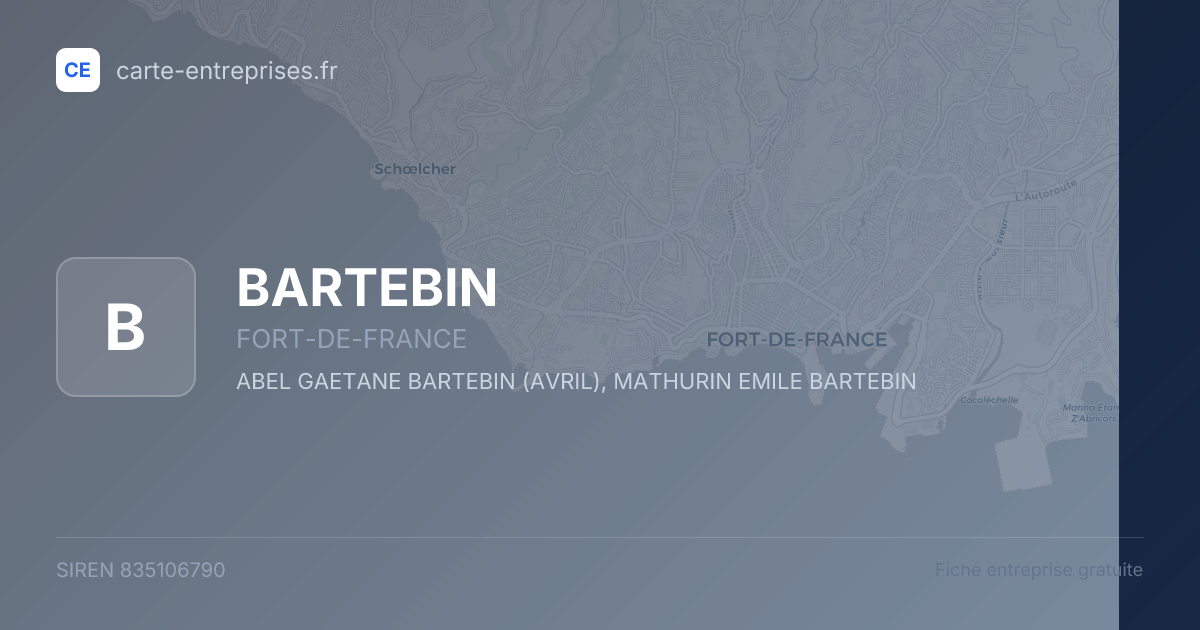 BARTEBIN — 835106790 — fiche entreprise