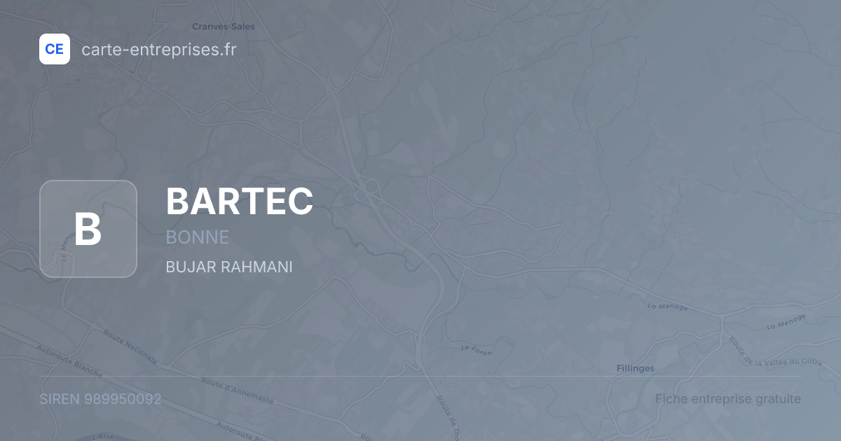 BARTEC — 989950092 — fiche entreprise