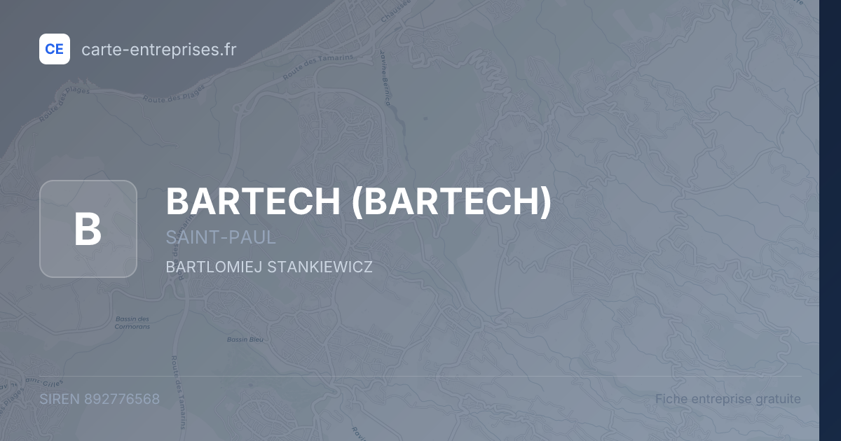 BARTECH — 892776568 — fiche entreprise