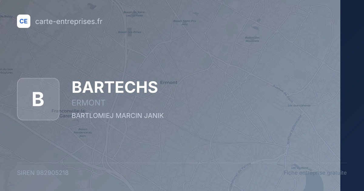 BARTECHS — 982905218 — fiche entreprise