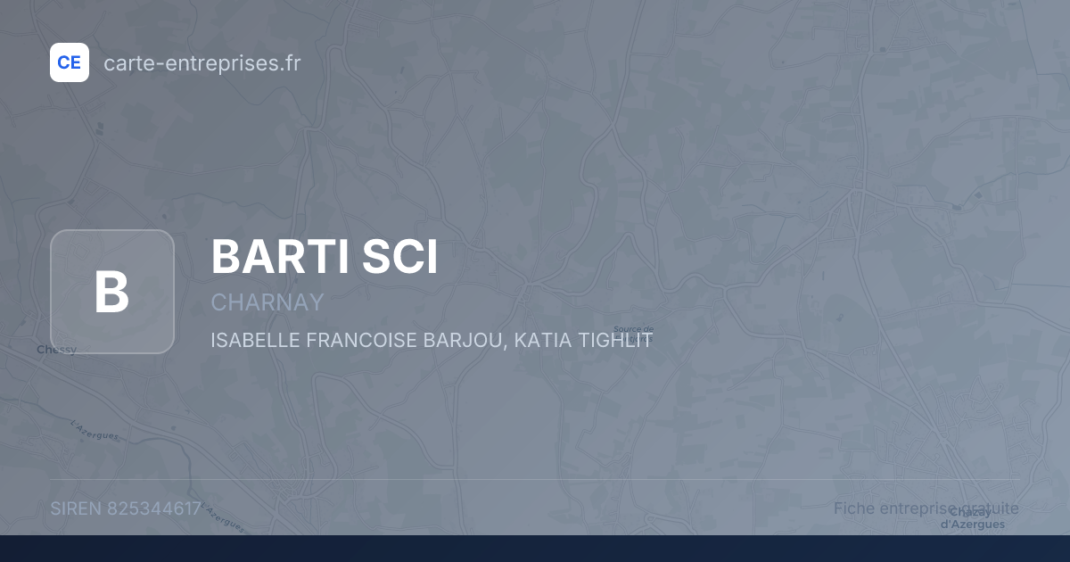 BARTI SCI — 825344617 — fiche entreprise