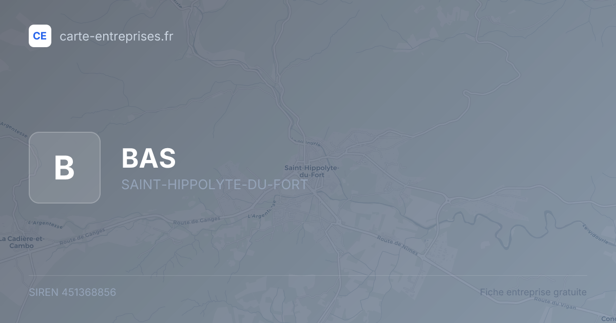 BAS — 451368856 — fiche entreprise