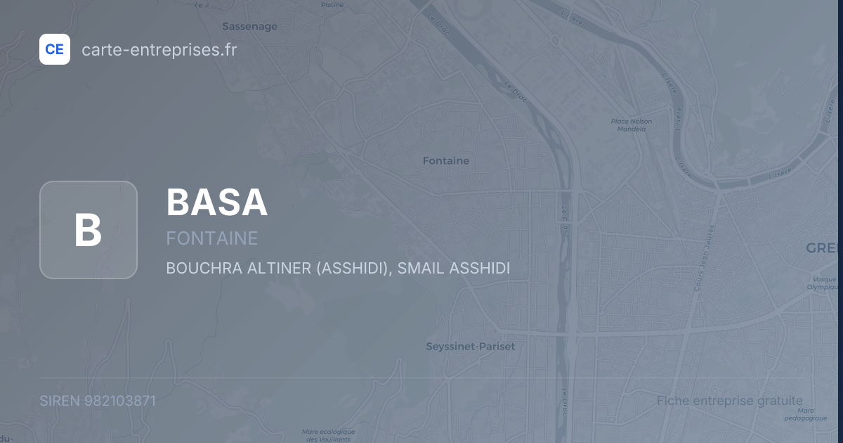 BASA — 982103871 — fiche entreprise