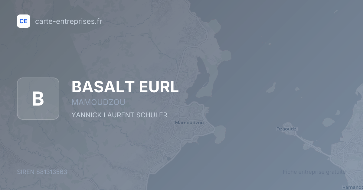 BASALT EURL — 881313563 — fiche entreprise