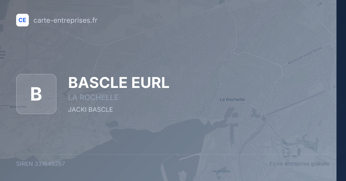 BASCLE EURL — 331645267 — fiche entreprise