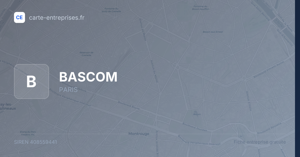 BASCOM — 408559441 — fiche entreprise