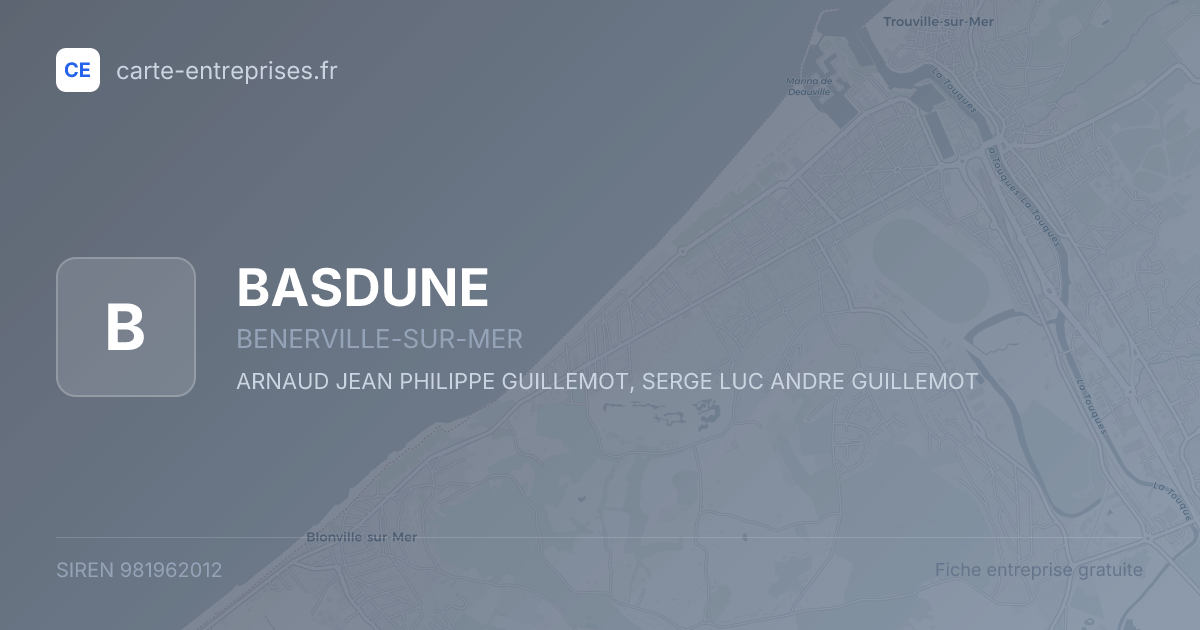 BASDUNE — 981962012 — fiche entreprise