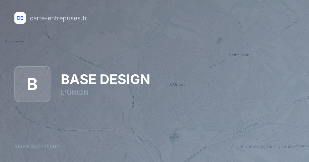 BASE DESIGN — 352035802 — fiche entreprise