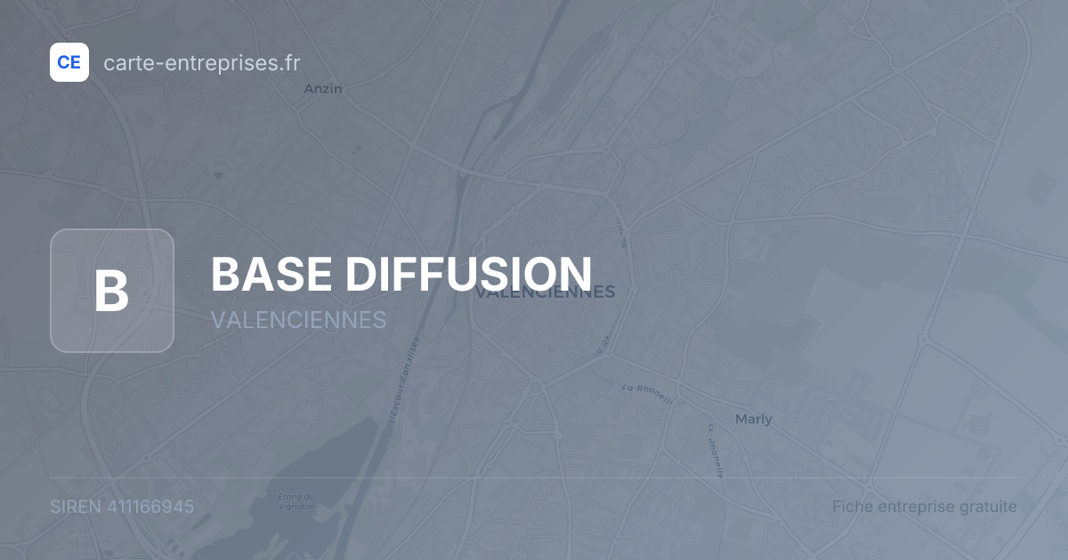 BASE DIFFUSION — 411166945 — fiche entreprise