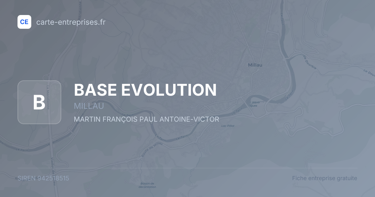 BASE EVOLUTION — 942518515 — fiche entreprise