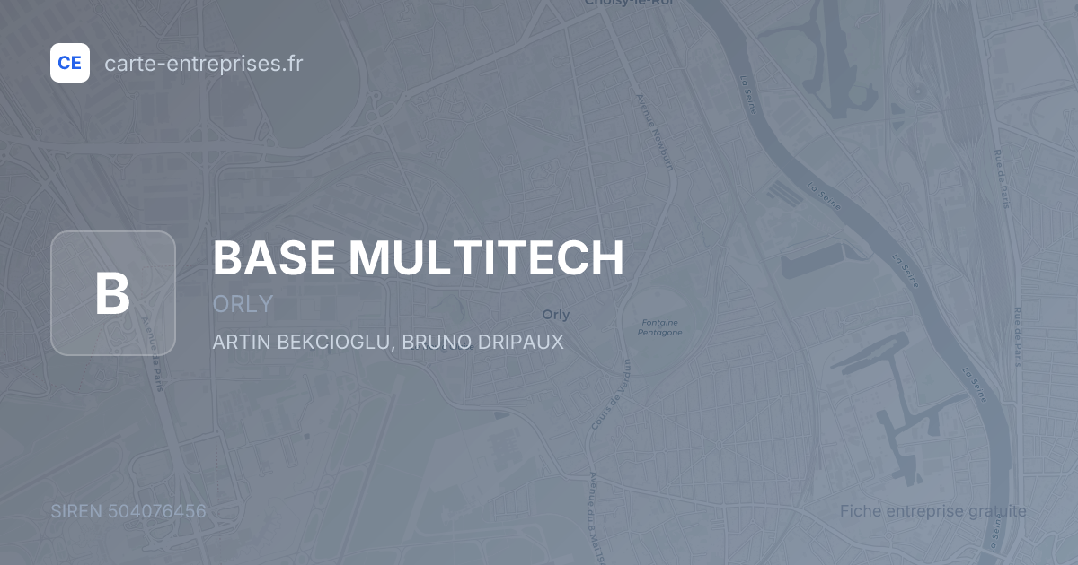 BASE MULTITECH — 504076456 — fiche entreprise