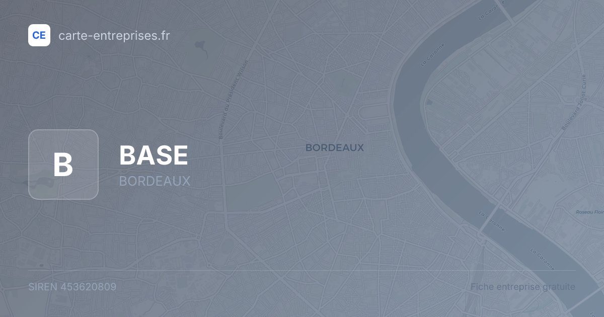 BASE — 453620809 — fiche entreprise