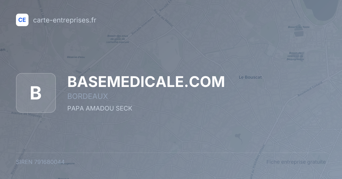 BASEMEDICALE.COM — 791680044 — fiche entreprise