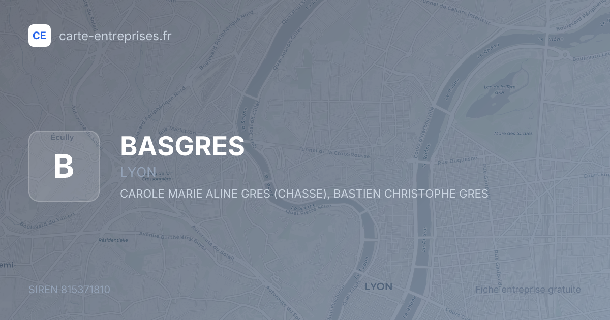 BASGRES — 815371810 — fiche entreprise