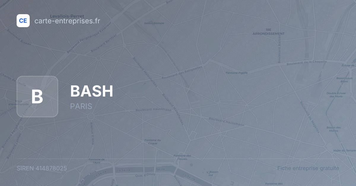 BASH — 414878025 — fiche entreprise