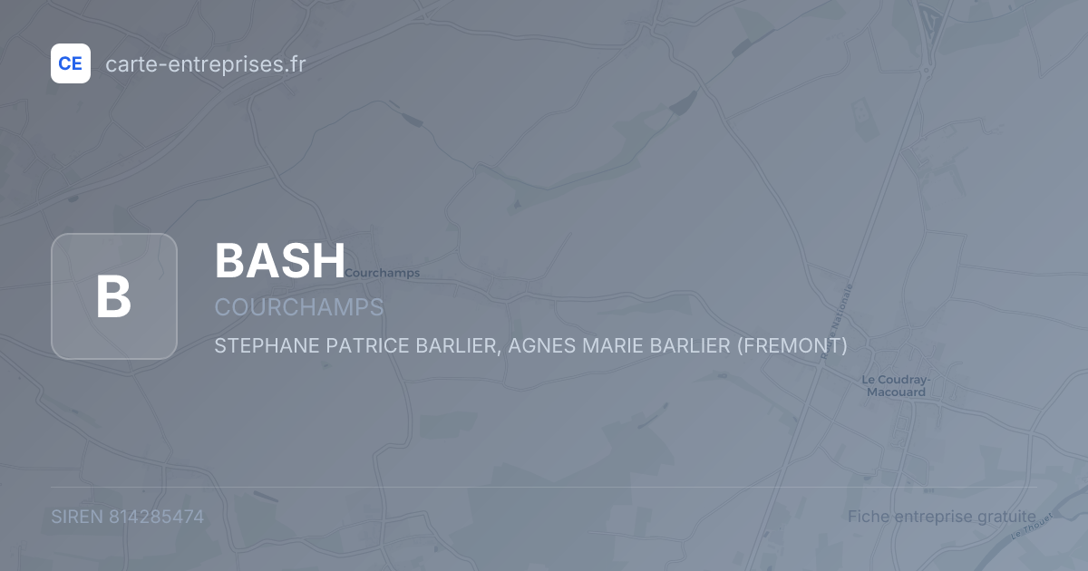 BASH — 814285474 — fiche entreprise