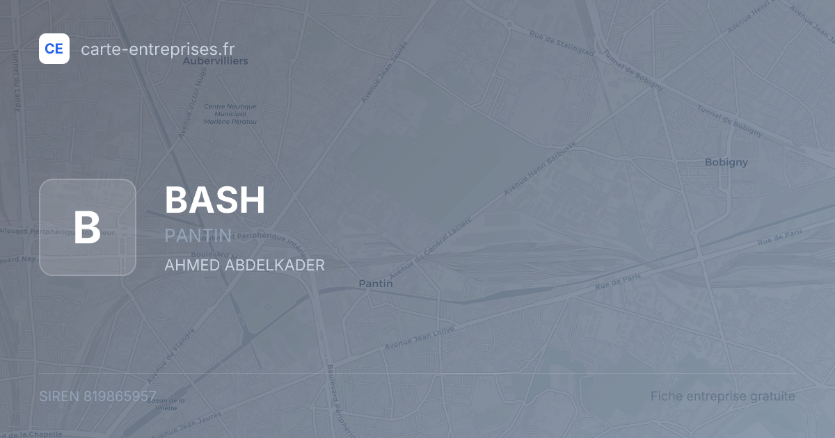 BASH — 819865957 — fiche entreprise