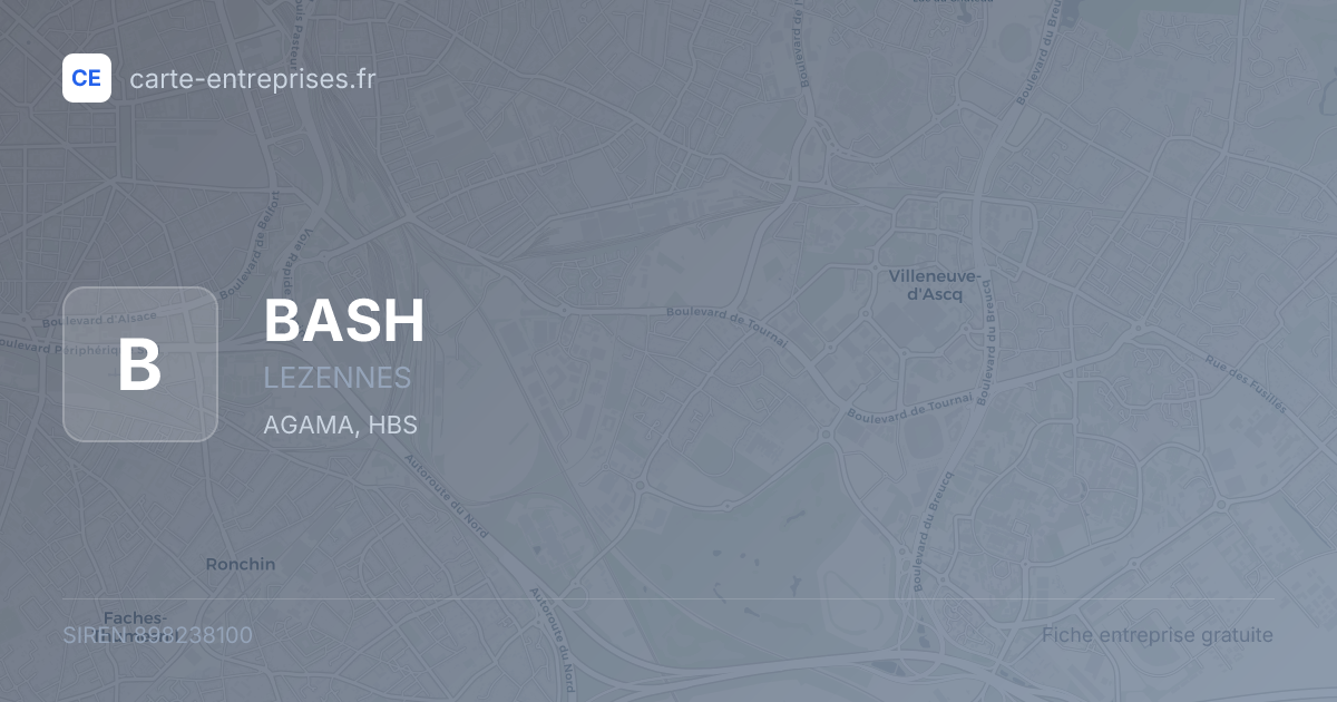 BASH — 898238100 — fiche entreprise