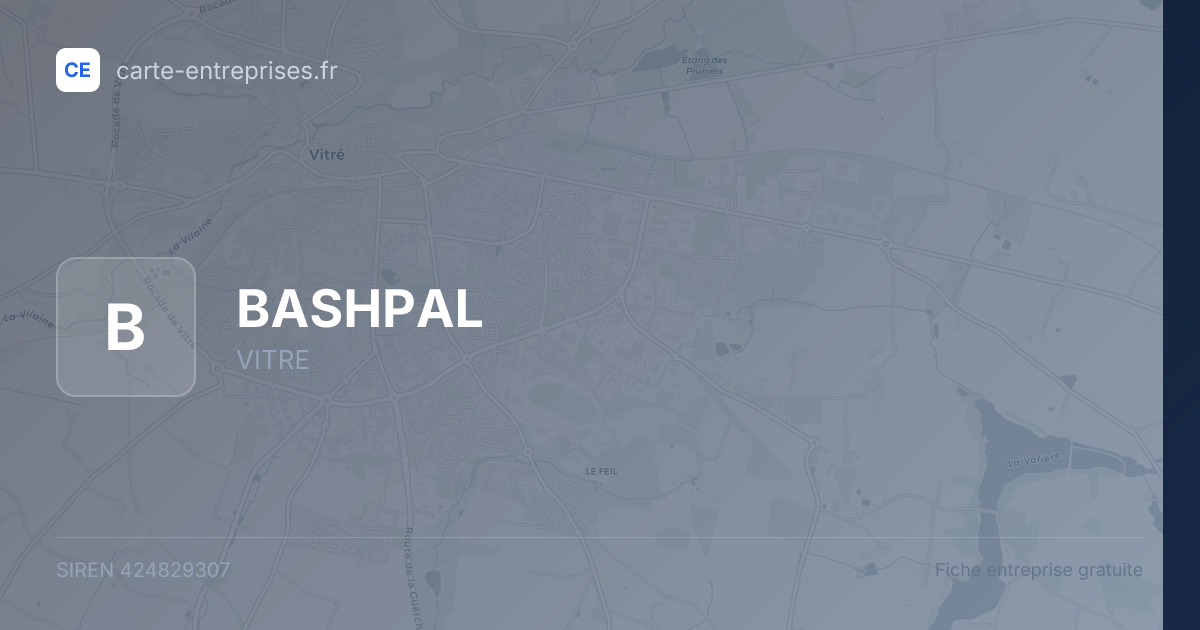 BASHPAL — 424829307 — fiche entreprise