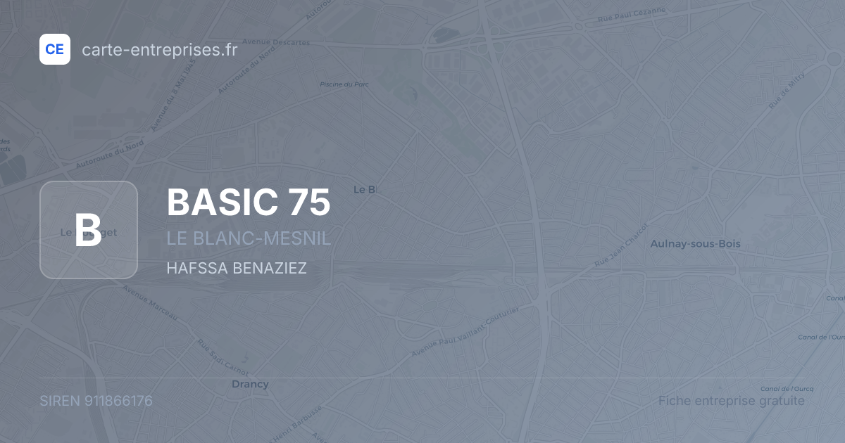 BASIC 75 — 911866176 — fiche entreprise
