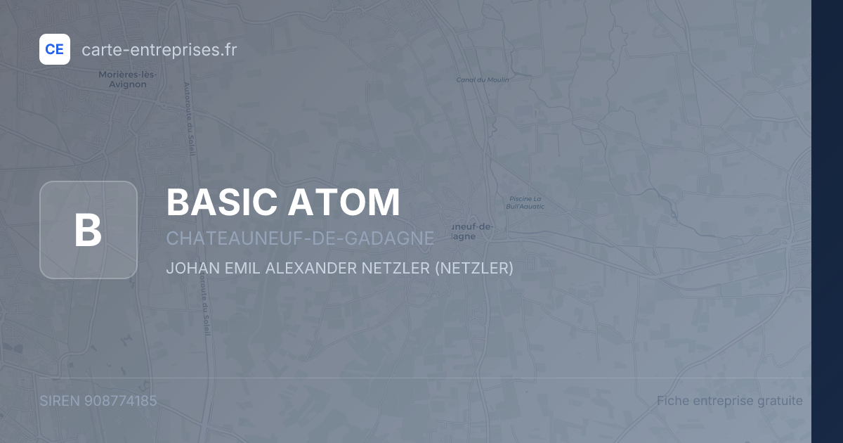 BASIC ATOM — 908774185 — fiche entreprise