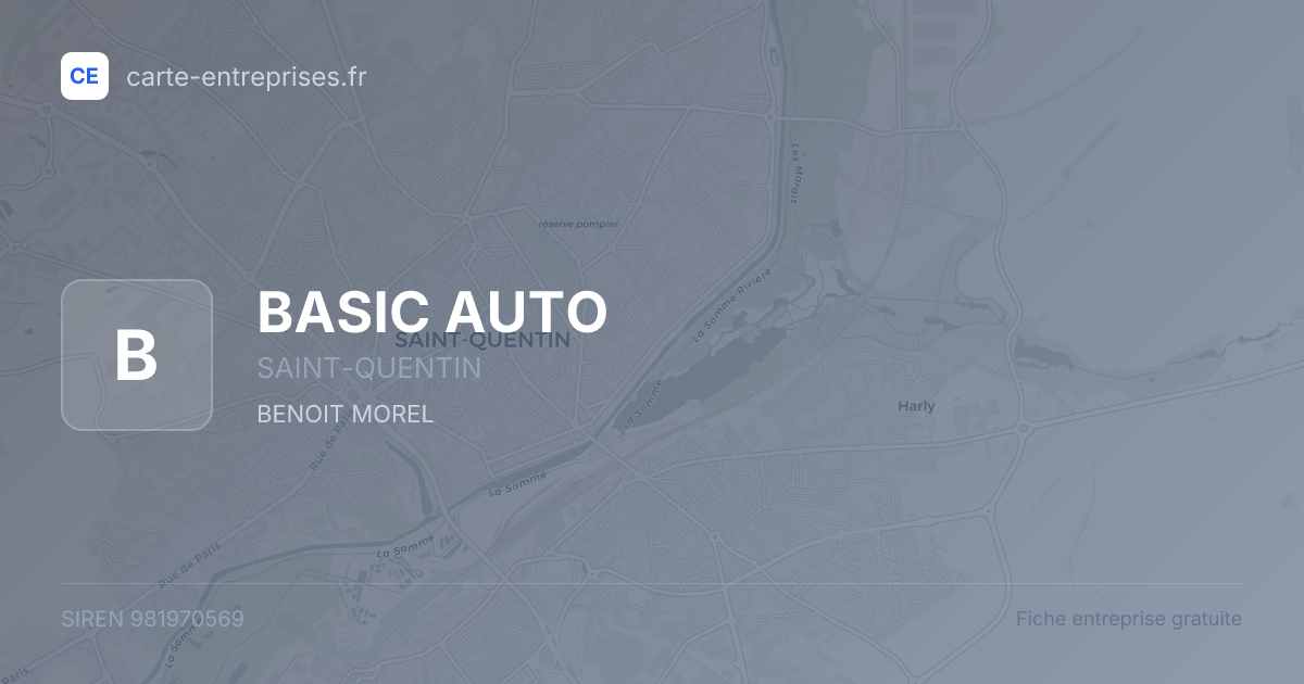 BASIC AUTO — 981970569 — fiche entreprise
