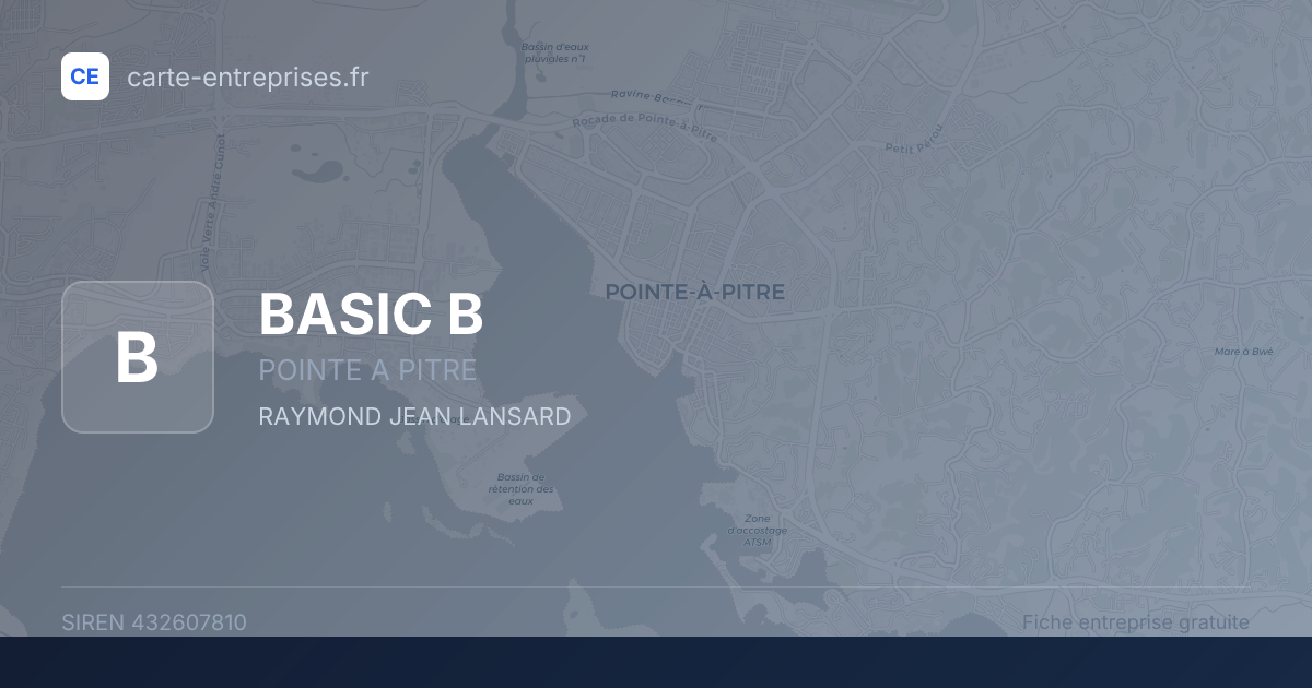 BASIC B — 432607810 — fiche entreprise