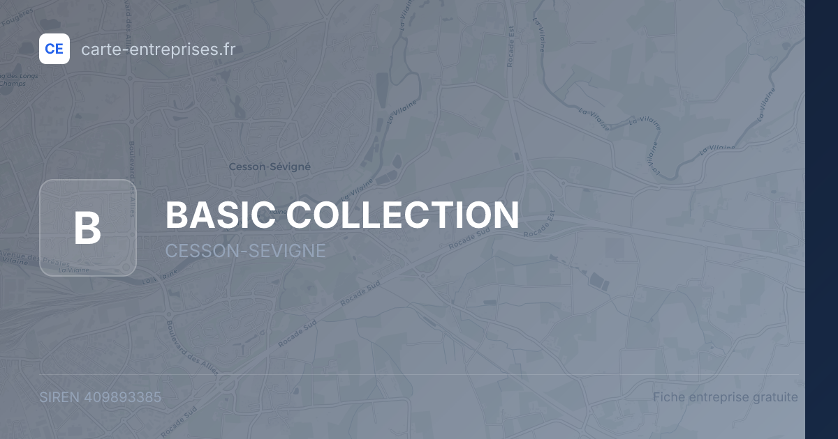 BASIC COLLECTION — 409893385 — fiche entreprise