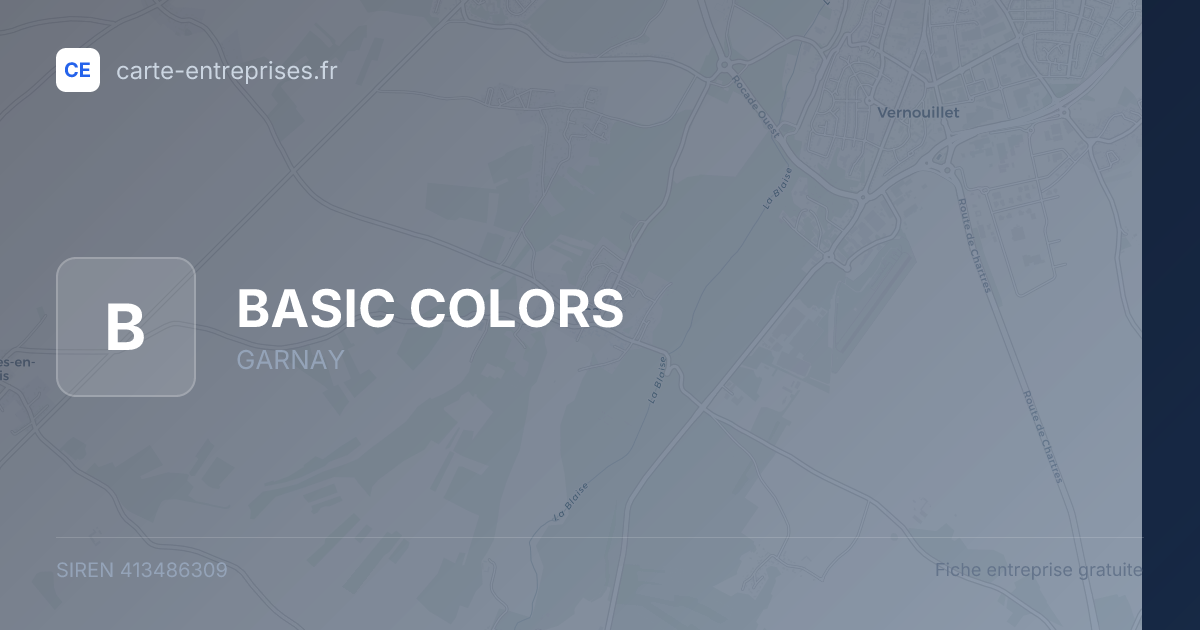 BASIC COLORS — 413486309 — fiche entreprise