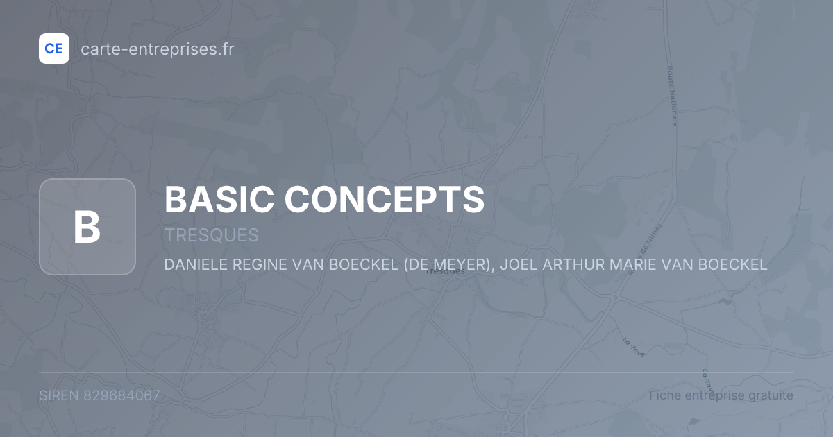 BASIC CONCEPTS — 829684067 — fiche entreprise