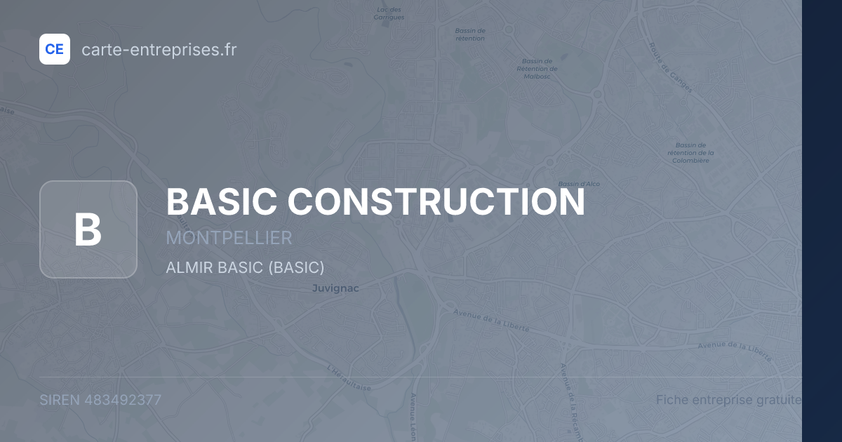 BASIC CONSTRUCTION — 483492377 — fiche entreprise