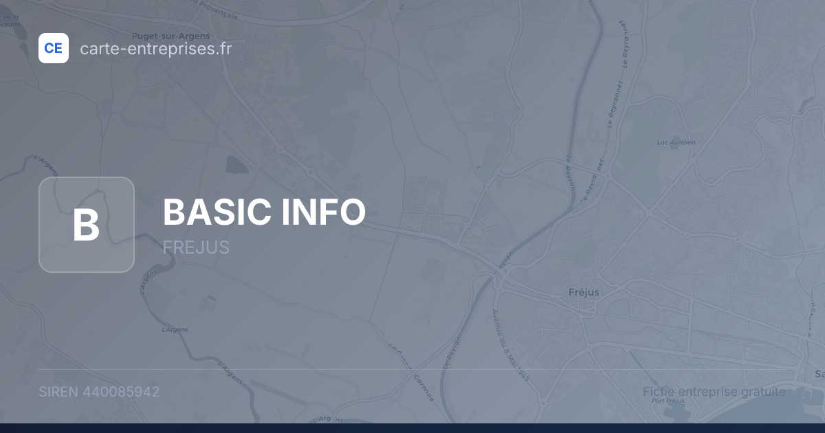 BASIC INFO — 440085942 — fiche entreprise