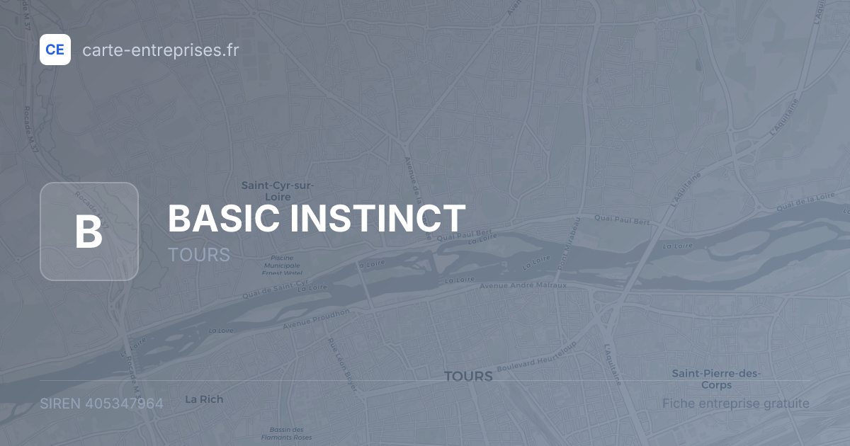 BASIC INSTINCT — 405347964 — fiche entreprise