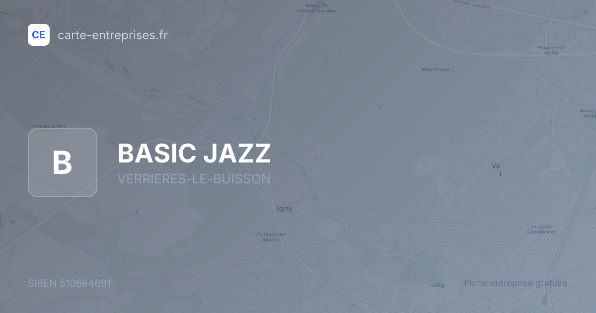 BASIC JAZZ — 510664691 — fiche entreprise