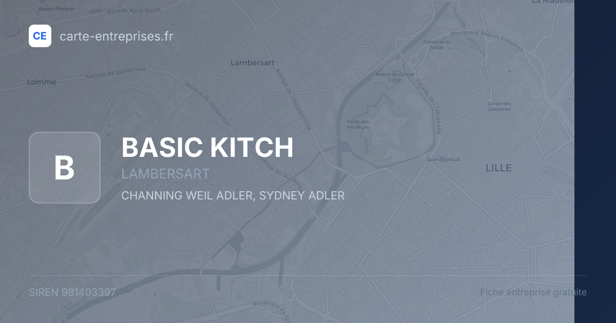 BASIC KITCH — 981403397 — fiche entreprise