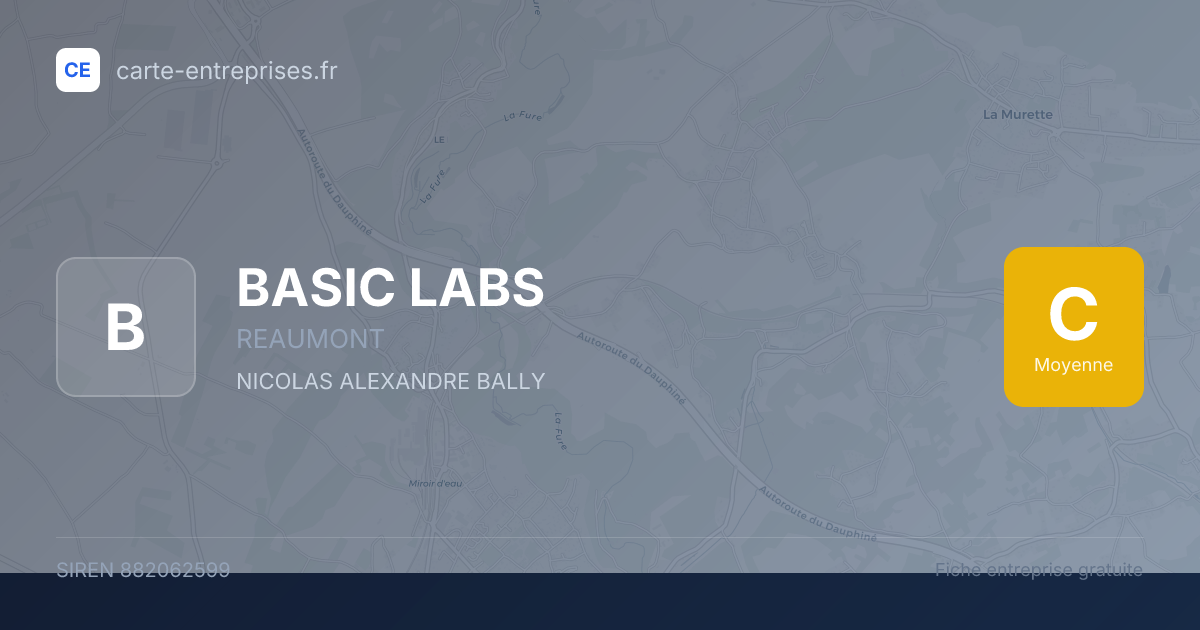 BASIC LABS — 882062599 — fiche entreprise