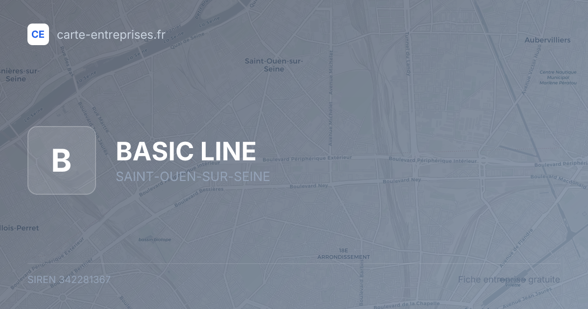 BASIC LINE — 342281367 — fiche entreprise