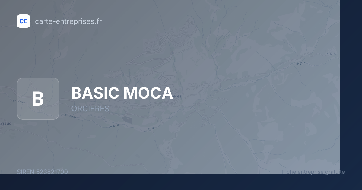 BASIC MOCA — 523821700 — fiche entreprise