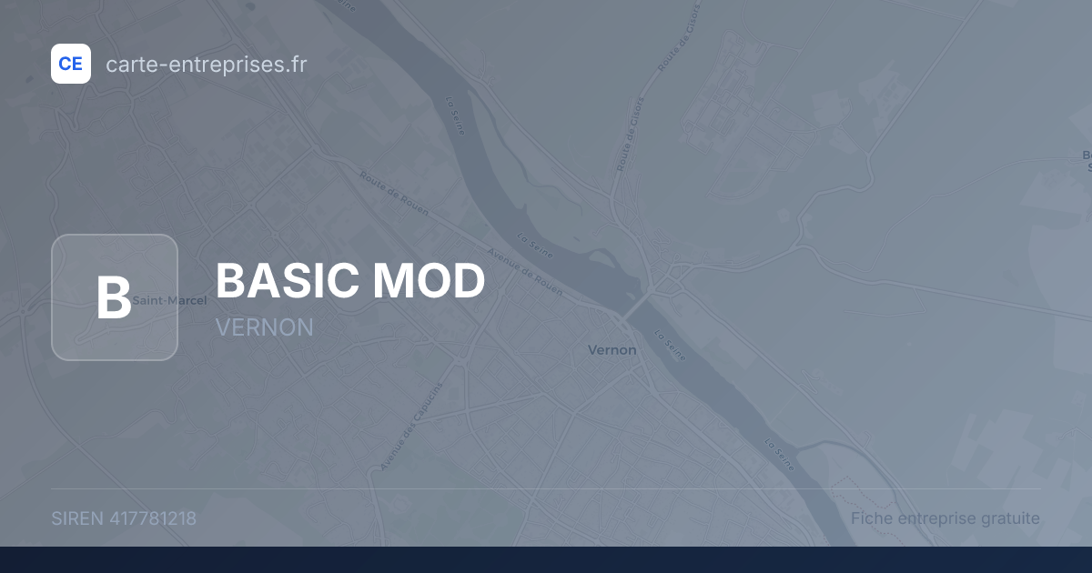 BASIC MOD — 417781218 — fiche entreprise