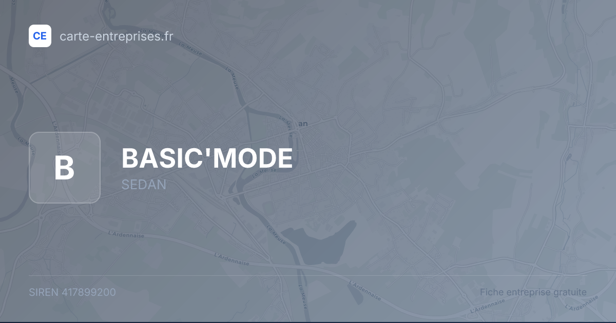 BASIC'MODE — 417899200 — fiche entreprise