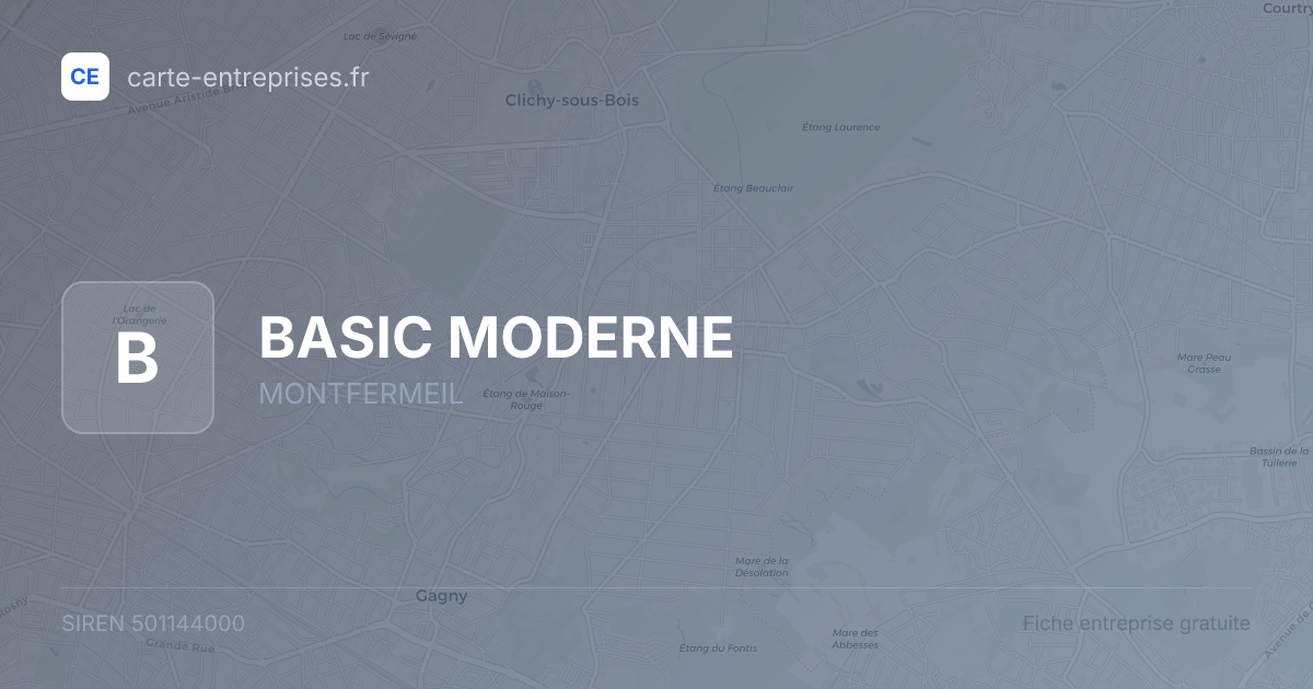 BASIC MODERNE — 501144000 — fiche entreprise