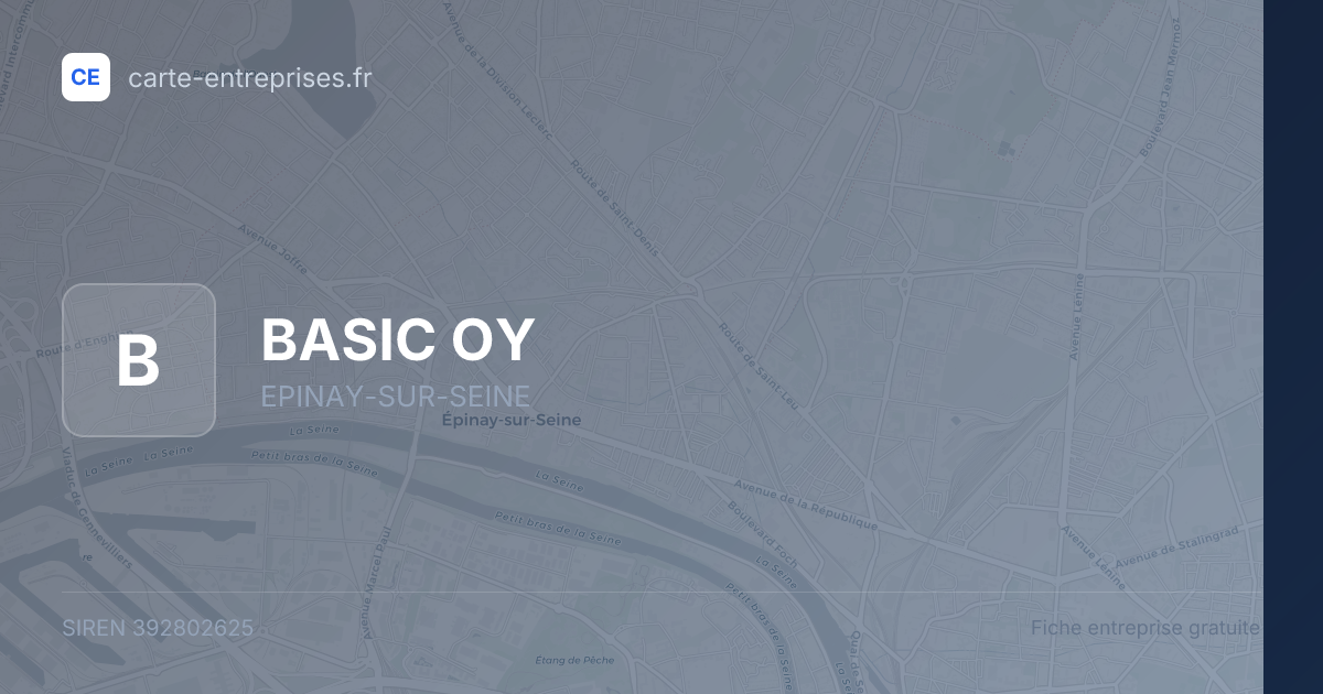 BASIC OY — 392802625 — fiche entreprise