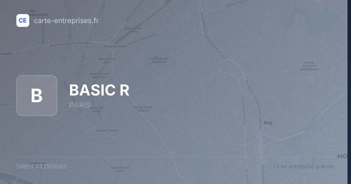 BASIC R — 443169065 — fiche entreprise