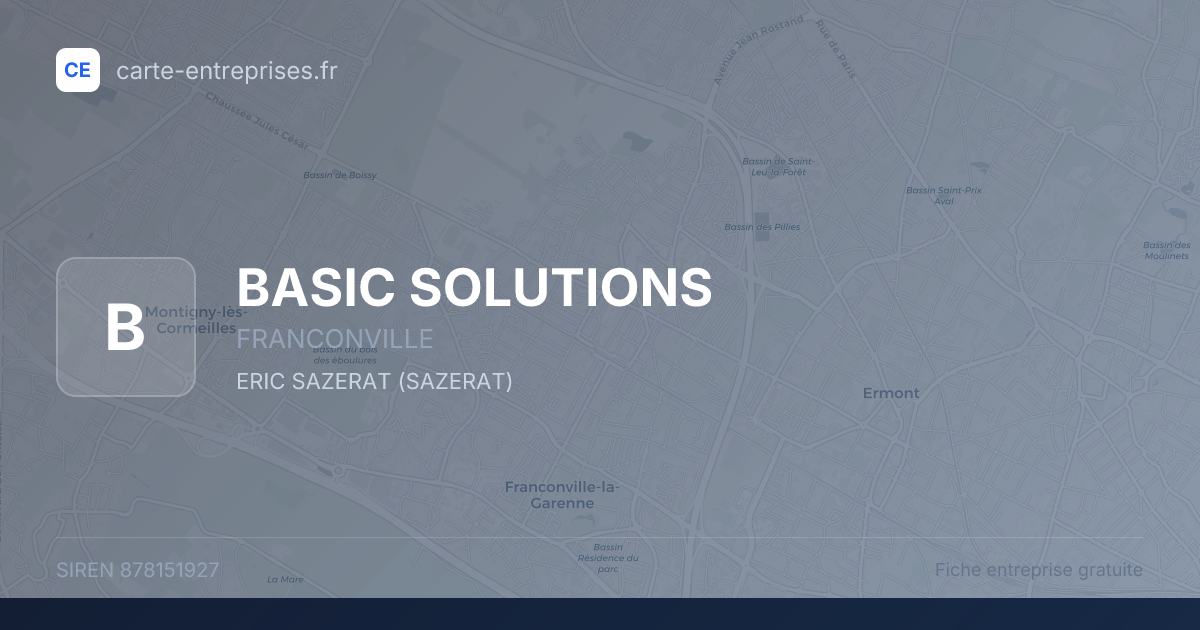 BASIC SOLUTIONS — 878151927 — fiche entreprise