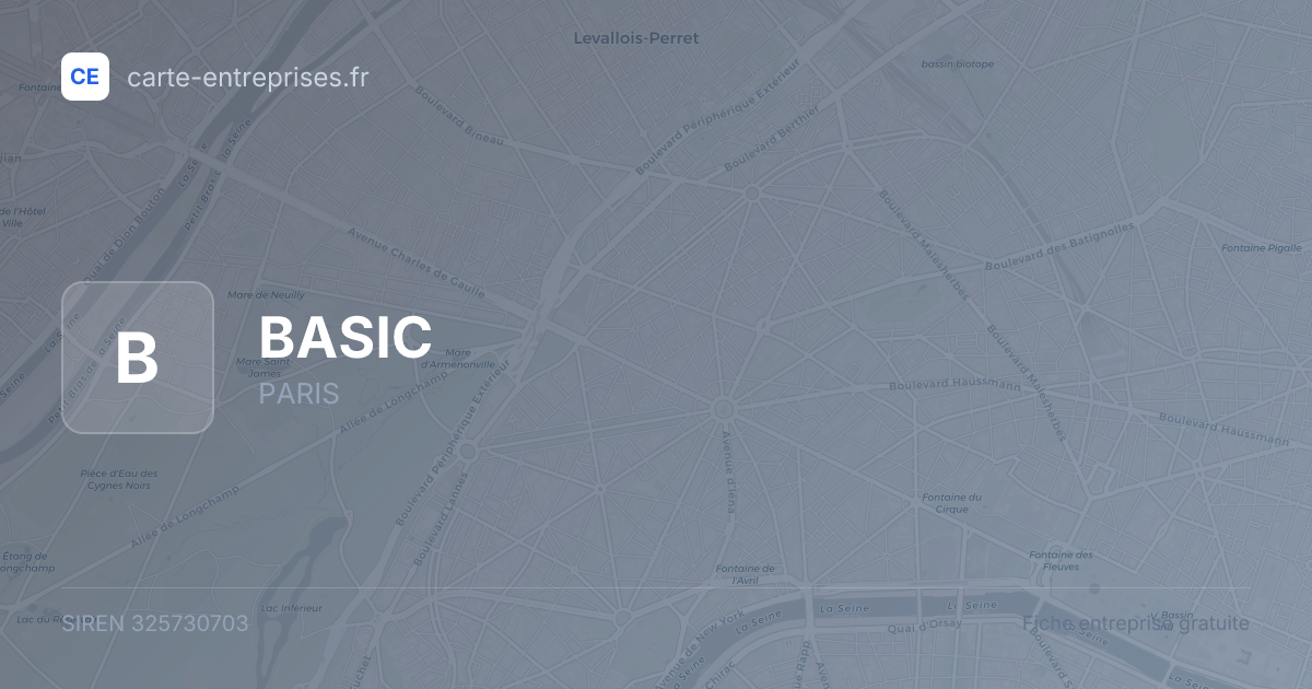 BASIC — 325730703 — fiche entreprise