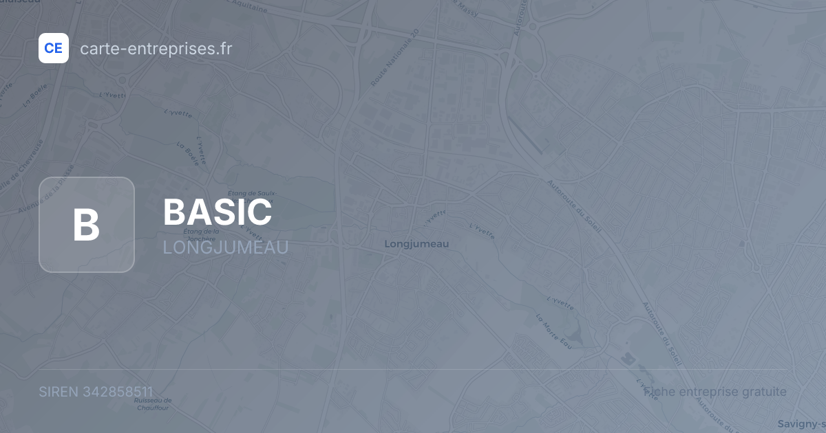 BASIC — 342858511 — fiche entreprise