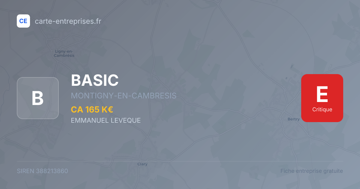 BASIC — 388213860 — fiche entreprise